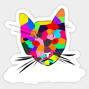 cat portrait Sticker